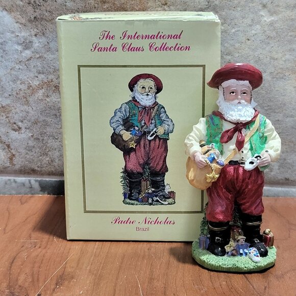 International Santa Claus Collection Padre Nicholas Brazil Figurine 1996 - Picture 1 of 10